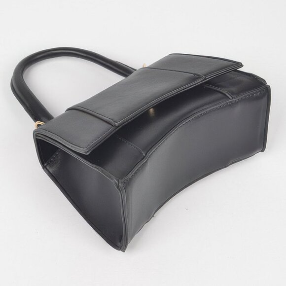 Faux Leather Top Handle Bag - Picture 5 of 7